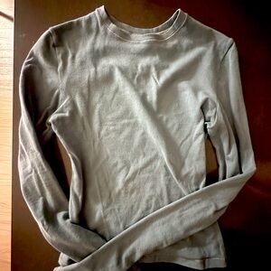 SKIMS Light Gray / Blue Women's Crew long sleeve